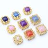 Cuentas Espaciadoras Doradas Antiguas Cuentas Sueltas Incrustadas con Piedras Estilo Chino Cuentas de Transferencia Accesorios para Pulseras DIY Pulsera con Cuentas Venta Directa Mayoreo
