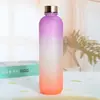 Plástico Tritan Exterior Gradiente Deportes Fitness Taza de Agua Taza Espacial Gran Capacidad Mate Botella de Refresco Taza