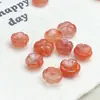 Ágata Natural Rojo Hielo Flor Pequeña Accesorios DIY, Accesorios para Pulsera DIY Flor Pequeña