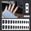 Puntas de Uñas Falsas Desmontables de Color Sólido Cortas Personalizadas Portátiles Parches de Uñas Falsas Terminados al por Mayor Ultra Delgadas