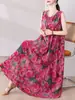 Nuevo Vestido de Algodón y Seda 2026 para Mujer, Verano Tallas Grandes, Elegante Vestido Largo de Playa, Falda Fluida para Ropa de Exterior