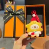 Colgante de Felpa Navideño Creativo Muñeco de Jengibre Caricatura Lindo Colgante para Llaves Decoración para Bolso Regalo de Navidad