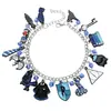 Venta Caliente Transfronteriza Harry Potter Ravenclaw Casa del Águila Conjunto de Pulsera Collar Pendientes Broche En Stock Al Por Mayor
