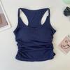 9092# Chaqueta sin mangas de rayón para otoño e invierno