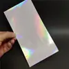 Laser com Adesivo Autocolante DIY Cola Base de Papel para Capa de Celular Pacote de Material com Adesivo Laser Prata Escovado Flash Fantasma
