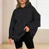 2026 Amazon Otoño e Invierno Nueva Marca Independiente Europea y Americana Tiktok Sudadera con Capucha Holgada Casual de Forro Polar para Mujer