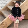 Bolso de Mano para Niños Estilo Coreano Estilo Chanel Bolso Cubo para Niños Estilo Occidental Rombo Bolso de Hombro de Moda con Bufanda de Seda para Niños y Niñas