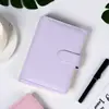 Binder de Cuaderno A6 en Stock Transfronterizo Cuaderno Creativo de Contabilidad Binder en Blanco de Piel PU Color Macarrón Cuaderno de Contabilidad