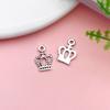 1 colgante pequeño de corona de plata antigua, accesorios de joyería, pulsera, collar, accesorios de bricolaje, venta al por mayor de fábrica AliExpress