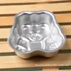 Molde para Pastel de Oso Molde Pequeño para Pastel de Dibujos Animados Utensilios para Hornear Molde de Aluminio Anodizado Molde de Oso para Pudín y Gelatina