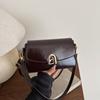 2025 Nuevo Verano Color Sólido Simple Moda Bolso de Mano para Mujer Versátil de Un Solo Hombro Cruzado Color Sólido Bolso Cuadrado Pequeño para Mujer