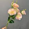 Ramos de Flores Artificiales Lisianthus, Decoración Suave para el Hogar, Mesa de Comedor de Boda, Accesorios Florales para Fotografía de Sala de Estar, Venta al por mayor Transfronteriza