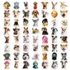 56 Hojas/Paquete Compra Directa Transfronteriza Pegatinas Decorativas de Graffiti Emoji de Perro Lindo para Manualidades Infantiles