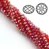 Atacado 6MM contas planas de cristal banhadas na cor AB acessórios para joias DIY contas soltas contas de vidro de cristal coloridas com corte angular contas redondas