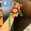 Colgante de Felpa Navideño Creativo Muñeco de Jengibre Caricatura Lindo Colgante para Llaves Decoración para Bolso Regalo de Navidad