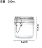 Frascos Snap-On Marcados con Escala, Frascos de Almacenamiento, Frascos de Vidrio Sellados, Contenedores de Almacenamiento Transparentes Snap-On, Frascos para Té a Prueba de Humedad, Frascos Mason al por Mayor