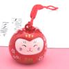 Gato de la Suerte Japonés Abierto Colgante Pequeño Rojo Caliente de Internet Estilo Japonés Campana Imperial Shou Siete Colores Gato Sonriente Campana de Agua Adorno Colgante