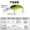Roca de Superficie Grasa Lengua Larga Roca Señuelo de Pesca de Profundidad Bajo Cebo Artificial Flotante Balanceándose Grasa Mero