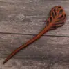 Área Turística Souvenir Antiguo Hecho a Mano Sándalo Rojo Pasador Estilo Chino Madera Broche de Madera para el Cabello para Mujeres