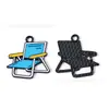 Serie de Camping Lámpara de Camping Brújula Accesorios Colgante de Aleación para Bricolaje Cadena para Teléfono Llavero Adorno