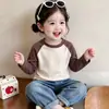 Camiseta Térmica de Polar Cálida para Niñas 2026 Otoño/Invierno Elegante Talla Mediana/Grande para Niños Manga Larga Cuello Redondo Ropa Interior Superior
