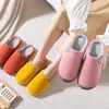 Pantuflas de algodón para pareja, unisex, invierno, antideslizantes, forradas de felpa, cálidas, para uso en interiores, pantuflas posparto, pantuflas de algodón mullidas de invierno