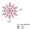 Pingente de Floco de Neve de Natal de 12cm Suprimentos para Decoração de Festa de Natal Adereços Decoração de Local de Feriado Pingente Pequeno de Floco de Neve