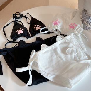 Kig gato fofo COS bidimensional macio menina japonesa garra de gato roupa íntima terno role play bikini 301