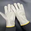 Guantes Especiales para Soldador, Guantes de Soldadura de Cuero de Vaca Tipo Conductor, Resistentes al Desgaste, Resistentes a Altas Temperaturas, Guantes Cortos de Cuero Completo para Protección Laboral, Venta al por Mayor por Fabricante
