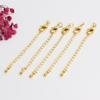 Fecho de cobre em ouro 14K fecho lagosta com corrente extensão de corrente para joias DIY acessórios colar de pérolas pulseira fivela