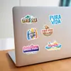 50 Adesivos da Costa Rica para Decorar Malas, Cadernos, Guitarras à Prova d'Água, Adesivos DIY Removíveis Sem Repetição