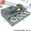 Soporte para anillos de pulsera, joyero, adorno, accesorio, anillo trapezoidal, bandeja expositora para pendientes, almacenamiento de colgantes de terciopelo para joyas