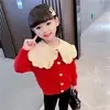 Cárdigan de Punto para Niña Otoño Nuevo Estilo Coreano Estilo Extranjero Ropa de Abrigo para Niños Punto para Primavera y Otoño [Colección Kf]