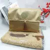 Conjunto de Cobertor de Seda Portátil de Alta Qualidade na Cor Preta Conjunto de Três Peças, Atacado Transfronteiriço Temu Dropshipping