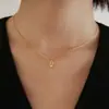 Venta Caliente Transfronteriza Plata de Ley S925 Candado Pequeño Colgante de Corazón Collar Cadena para Clavícula Simple de Moda Ins Estilo Europeo y Americano