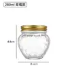 Botella de Vidrio Nido de Pájaro, Botella Vacía para Cocinar al Vapor y Porcionar, Resistente a Altas Temperaturas, Botella de Vidrio Transparente Espesado para Miel, Botella para Porcionar, Alto Borosilicato