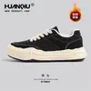 Zapatos de Algodón Cálidos con Forro de Polar Universal para Hombre, Nuevos Zapatillas Deportivas Casuales de Invierno 2025, Zapatos de Lona, Zapatos Disolubles Negros