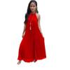 AliExpress Amazon Mulheres Europeias e Americanas Moda Verão Vestido Sexy Plissado