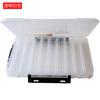 Caja de Almacenamiento de Señuelos Extra Grande, Caja Grande para Almacenar Señuelos Falsos, Caja de Madera de Doble Cara para Camarones con Asa, Caja para Equipo de Pesca