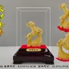 Mascota Oveja de la Suerte en Peluche Dorado, Oveja del Zodiaco de Dibujos Animados, Adorno Atractor de Riqueza para Decoración de Sala de Estar y Oficina, Regalo de Inauguración de Empresa
