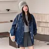 Chaqueta de mezclilla para niñas, estilo primavera y otoño, versión coreana, elegante y a la moda, abrigo de otoño, ropa de otoño para niñas mayores, top de otoño para niños