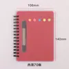 Cuaderno de espiral portátil para salir estudiantes escriben bien cuaderno de líneas horizontales tapa blanda engrosada bloc de notas venta al por mayor