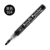 Guangna 1000 marcador acrílico a base de agua para estudiante pintura DIY cerámica decorativa tarjeta negra pincel para graffiti 36 colores