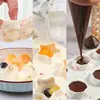 Molde Creativo de Silicona 8 Forma de Diamante Rallador de Hielo Casero Caja Ralladora de Hielo Bolsillo de Hielo Triturador Molde para Pastel