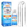 HOMTOPY Set de Gel para Dientes con Forma Transfronteriza Maquillaje de Fiesta Rellenos Temporales Modificación de Dentadura Acabada