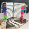 Set de Marcadores Acrílicos Pluma de Acuarela Infantil Pluma para Graffiti Artístico Opaco Impermeable Gran Capacidad Lavable