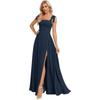 Vestido de Noche Nuevo de Verano y Otoño 2026 para Mujer de Amazon Transfronterizo, Elegante Vestido Largo con Tirante Ajustable, Vestido de Banquete