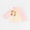 Camisetas de Manga Larga de Algodón Puro para Bebé, Camisas Básicas Pequeñas y Medianas para Niños, Tops de Cuello Redondo para Bebés y Niños, Tops para Niños y Niñas
