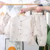 Roupas de Verão para Casa Infantis, Pijamas Bolha de Bebê, Roupas de Casa para Meninos e Meninas, Roupas com Ar Condicionado para Bebês Machos e Fêmeas, Conjuntos de Nove Pontos