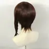 A Quinta Personalidade Gardener Está Esperando o Vento Chegar Peruca Cos Lan Die Jingmeng Especial Castanho Escuro Cabelo Trançado em Cantos Peruca Cos para Mulheres